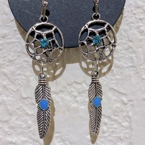Bohemian Dreamcatcher Dangle Earrings